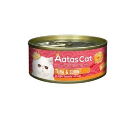 Aatas Cat Tantalizing Tuna&Surimi viljaton kissan märkäruoka, 80 g x 24 hinta ja tiedot | Kissanruoka | hobbyhall.fi