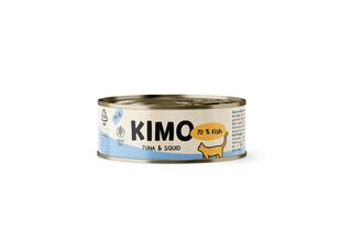 Kimo Tuna&Squid kissan märkäruoka, 70g x 24 hinta ja tiedot | Kissanruoka | hobbyhall.fi