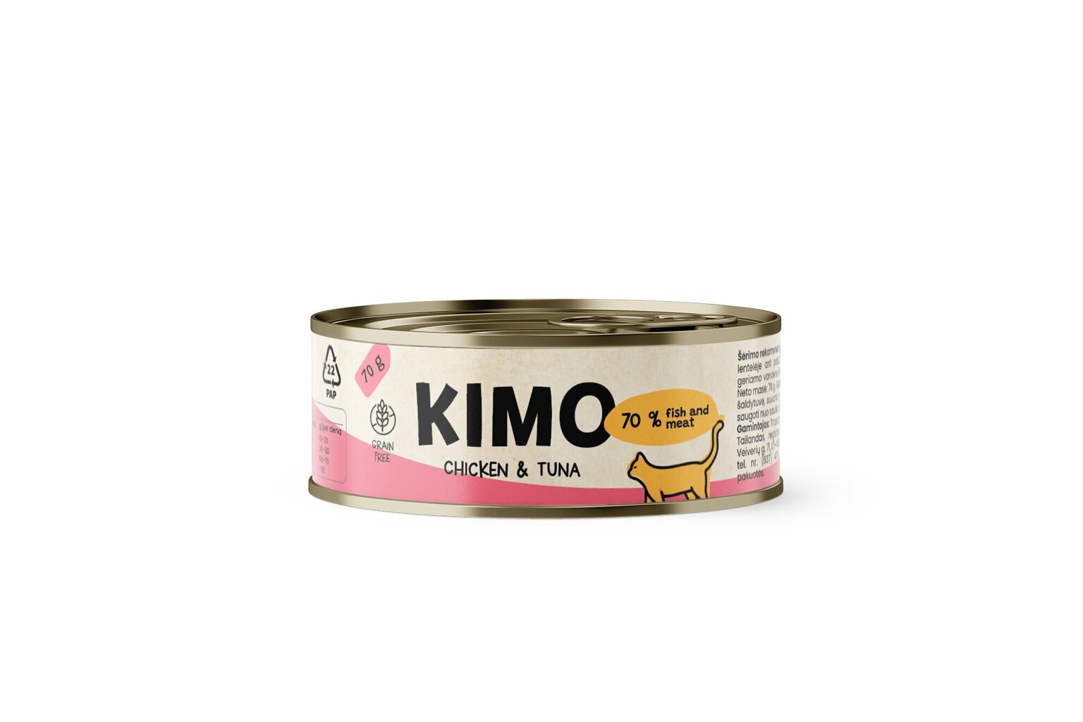 Kimo Chicken&Tuna kissan märkäruoka, 70g x 24 hinta ja tiedot | Kissanruoka | hobbyhall.fi