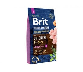 Brit Premium By Nature Junior S kuivaruoka pennuille, 1 kg hinta ja tiedot | Koiran kuivaruoka | hobbyhall.fi