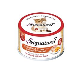 Signature 7 Whitemeat Tonnikala kurpitsalla, 70g x 12 hinta ja tiedot | Signature7 Lemmikit | hobbyhall.fi