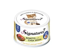 Signature 7 Bonito Chia Pate -kissan märkäruoalla, 80 g x 12 hinta ja tiedot | Kissanruoka | hobbyhall.fi