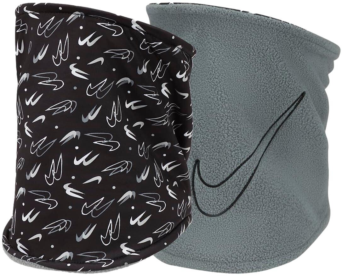 Nike Kytkentä NK Neckwarmer 2.0 Reversible Black Grey N1000655 084 hinta ja tiedot | Naisten huivit | hobbyhall.fi