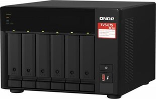 Qnap TVS-675-8G hinta ja tiedot | Ulkoisten kovalevyjen kotelot | hobbyhall.fi