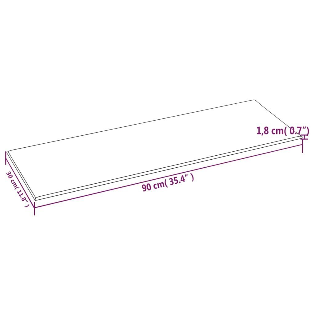 Seinäpaneelit, 12 kpl, ruskea, 90x30cm, keinonahka, 3,24m² hinta ja tiedot | Sisustuspaneelit | hobbyhall.fi