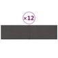 Seinäpaneelit, harmaa, 12 kpl, 60x15 cm, 1,08m² hinta ja tiedot | Sisustuspaneelit | hobbyhall.fi