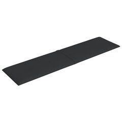 Seinäpaneelit, musta, 12 kpl, 60x15 cm, 1,08m² hinta ja tiedot | Sisustuspaneelit | hobbyhall.fi