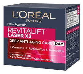 L'Oreal Paris Revitalift Laser -päivävoide 50ml hinta ja tiedot | L'Oréal Paris Kasvojenhoitotuotteet | hobbyhall.fi