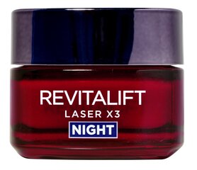 L'Oreal Paris Revitalift Laser x3 yövoide, 50 ml hinta ja tiedot | L'Oréal Paris Hajuvedet ja kosmetiikka | hobbyhall.fi