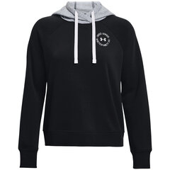 Naisten neule Under Armour Rival Fleece CB musta 1373031 001 hinta ja tiedot | Naisten hupparit, collegepaidat ja villapaidat | hobbyhall.fi