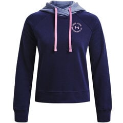 Naisten neule Under Armour Rival Fleece CB tummansininen 1373031 410 hinta ja tiedot | Naisten hupparit, collegepaidat ja villapaidat | hobbyhall.fi