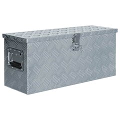 vidaXL Alumiinilaatikko 76,5x26,5x33 cm hopea hinta ja tiedot | Työkalupakit ja muu työkalujen säilytys | hobbyhall.fi