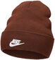 Nike Hattu U Nsw Beanie Utility Futura Brown DJ6224 259 hinta ja tiedot | Miesten hatut, huivit ja käsineet | hobbyhall.fi