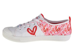 Bobs b cool skechers naiset white 113952wrpk hinta ja tiedot | Naisten urheilu- ja vapaa-ajan kengät | hobbyhall.fi