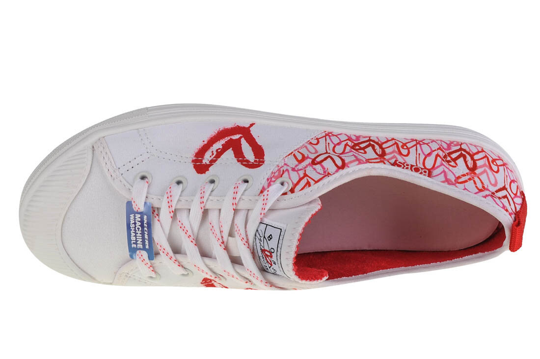 Bobs b cool skechers naiset white 113952wrpk hinta ja tiedot | Naisten urheilu- ja vapaa-ajan kengät | hobbyhall.fi