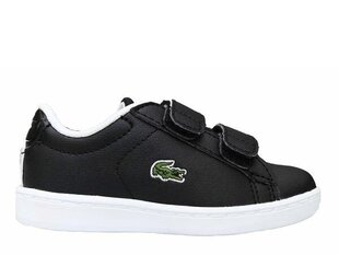 Carnaby evo strap 120 1 lacoste lapset black 739sui0005312 hinta ja tiedot | Lasten urheilukengät | hobbyhall.fi