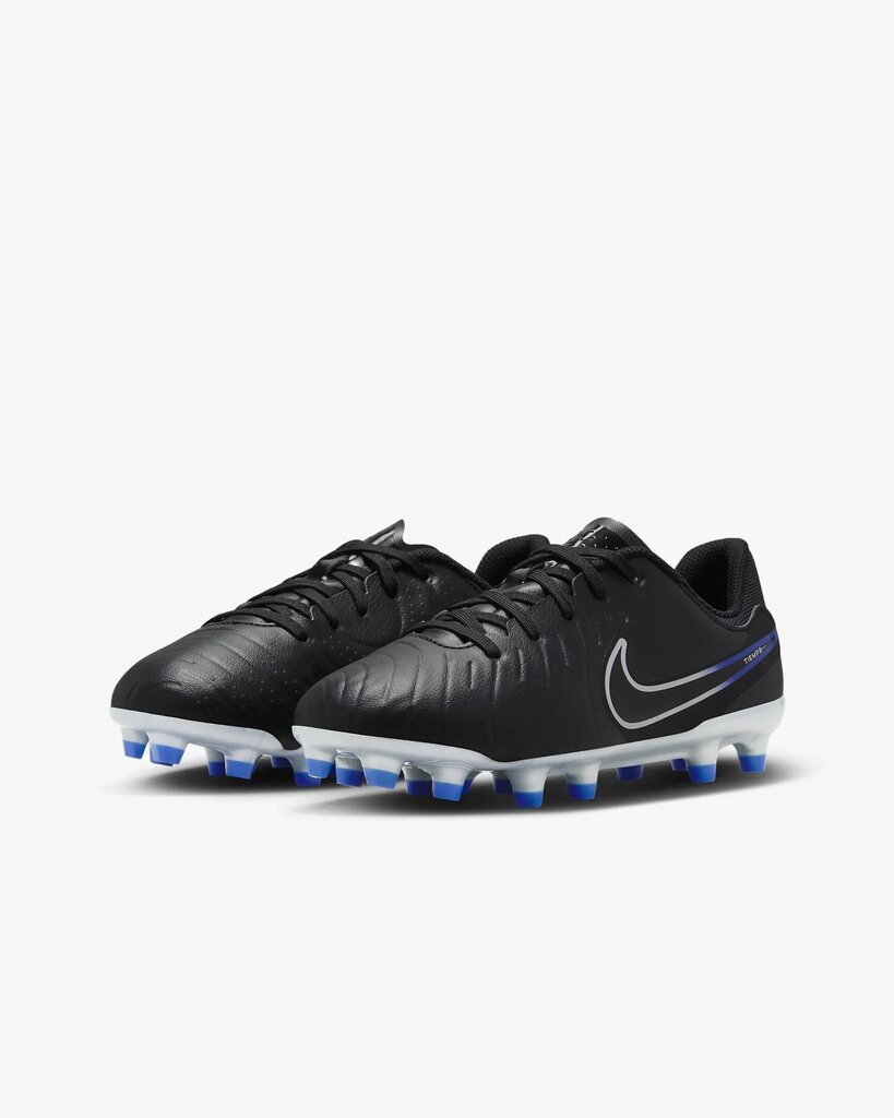 Nike Jalkineet Jr Legend 10 Academy Fg/Mg Blue Black Grey DV4348 040 hinta ja tiedot | Lasten urheilukengät | hobbyhall.fi