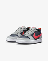 Nike Jalkineet Court Borough Low Grey Black Red DV5456 003 DV5456 003/3 hinta ja tiedot | Lasten urheilukengät | hobbyhall.fi