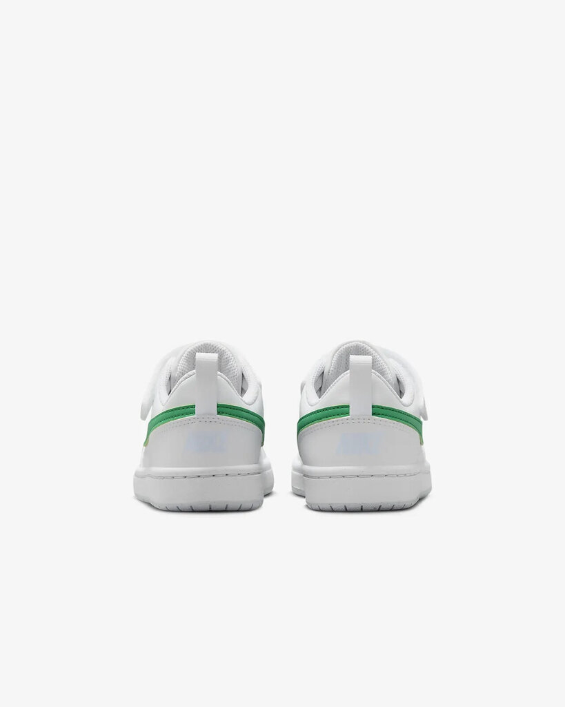 Nike Jalkineet Court Borough Low White Green DV5457 109 DV5457 109/2.5 hinta ja tiedot | Lasten urheilukengät | hobbyhall.fi