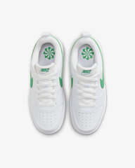 Nike Jalkineet Court Borough Low White Green DV5456 109 DV5456 109/6.5 hinta ja tiedot | Lasten urheilukengät | hobbyhall.fi