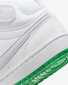 Nike Jalkineet Court Borough Mid 2 White Grey Green CD7782 115 CD7782 115/5 hinta ja tiedot | Lasten urheilukengät | hobbyhall.fi