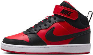 Nike Jalkineet Court Borough Mid 2 Black Red CD7782 602 CD7782 602/6 hinta ja tiedot | Lasten urheilukengät | hobbyhall.fi