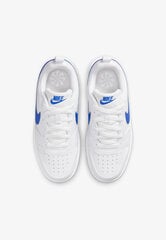 Nike Jalkineet Court Borough Low White Blue DV5456 110 DV5456 110/4.5 hinta ja tiedot | Lasten urheilukengät | hobbyhall.fi