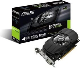 Näytönohjain Asus Phoenix GeForce GTX1050 Ti 4GB GDDR5 PCIE PH-GTX1050TI-4G. hinta ja tiedot | Näytönohjaimet | hobbyhall.fi