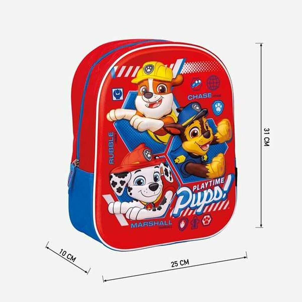 Reppu Cerda Paw Patrol, punainen hinta ja tiedot | Koulureput ja -laukut | hobbyhall.fi