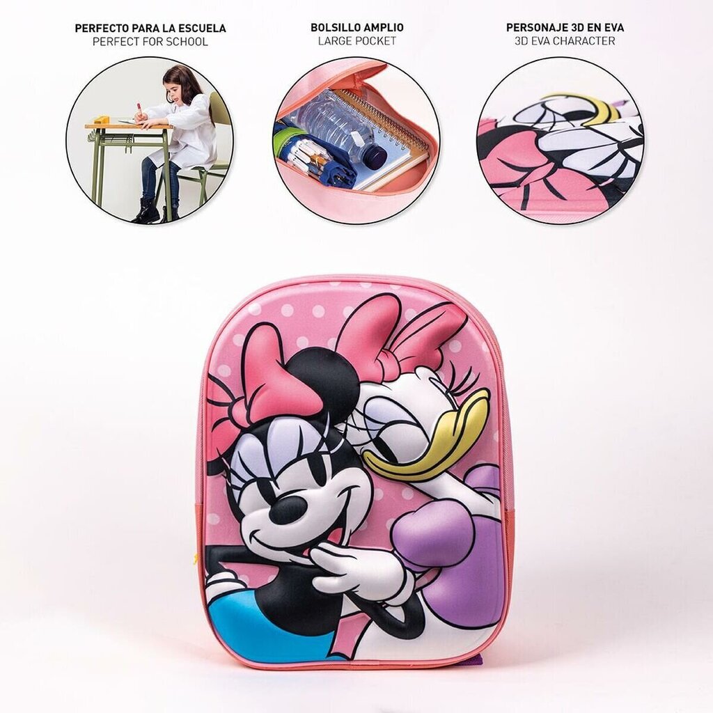 Reppu Minnie Mouse, pinkki hinta ja tiedot | Koulureput ja -laukut | hobbyhall.fi