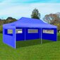 Pop-up kokoontaittuva tapahtumateltta 3 x 6 m, sininen hinta ja tiedot | Puutarhapaviljongit | hobbyhall.fi