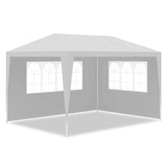 Tapahtumateltta, 3x4 m, 4 seinää, valkoinen hinta ja tiedot | Puutarhapaviljongit | hobbyhall.fi