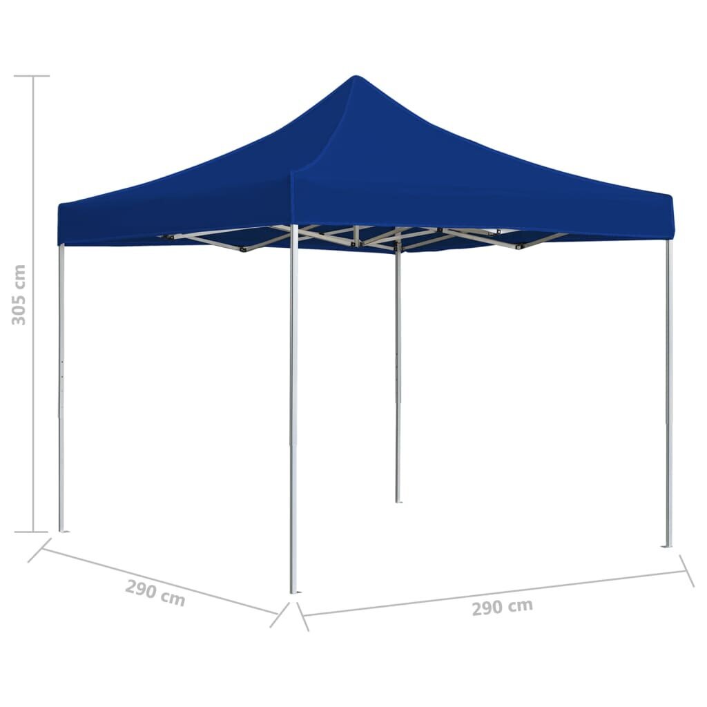 Tapahtumateltta, 3x3 m, sininen hinta ja tiedot | Puutarhapaviljongit | hobbyhall.fi