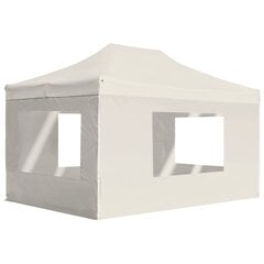 Pop-up ammattimainen tapahtumateltta seinällä, kermanvärinen, 4,5x3m hinta ja tiedot | Puutarhapaviljongit | hobbyhall.fi