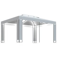 Huvimaja LED-valoilla, valkoinen, 3x4m hinta ja tiedot | Puutarhapaviljongit | hobbyhall.fi