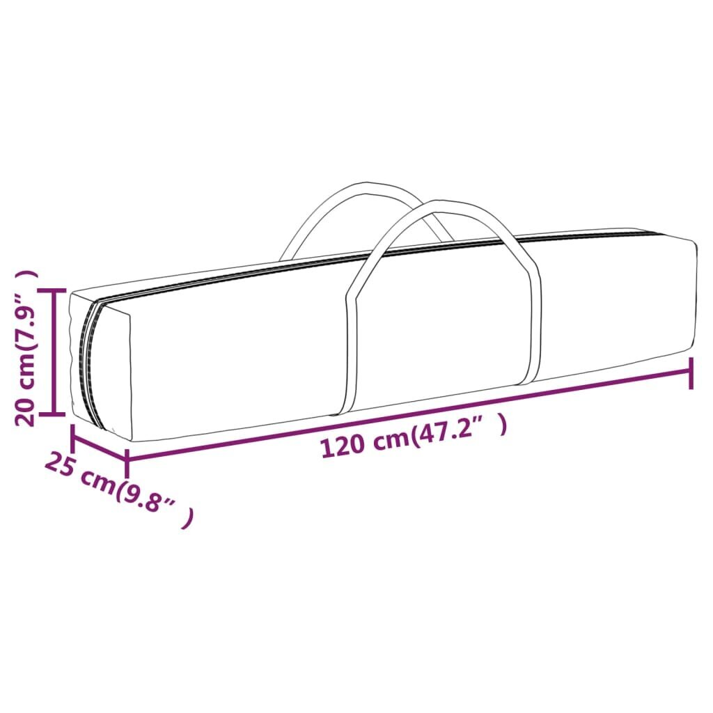 vidaXL Kokoontaittuva juhlateltta sivuseinillä kerma 3x3 m hinta ja tiedot | Puutarhapaviljongit | hobbyhall.fi