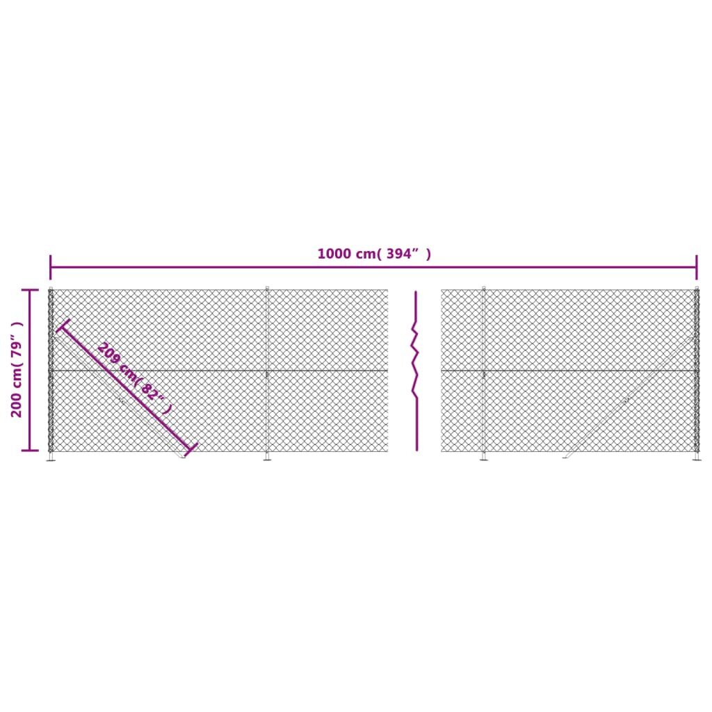 Laipallinen verkkoaita, vihreä, 2x10m hinta ja tiedot | Aidat ja tarvikkeet | hobbyhall.fi