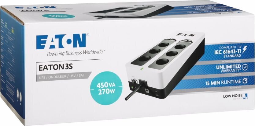 Eaton 3S450D hinta ja tiedot | UPS-laitteet | hobbyhall.fi