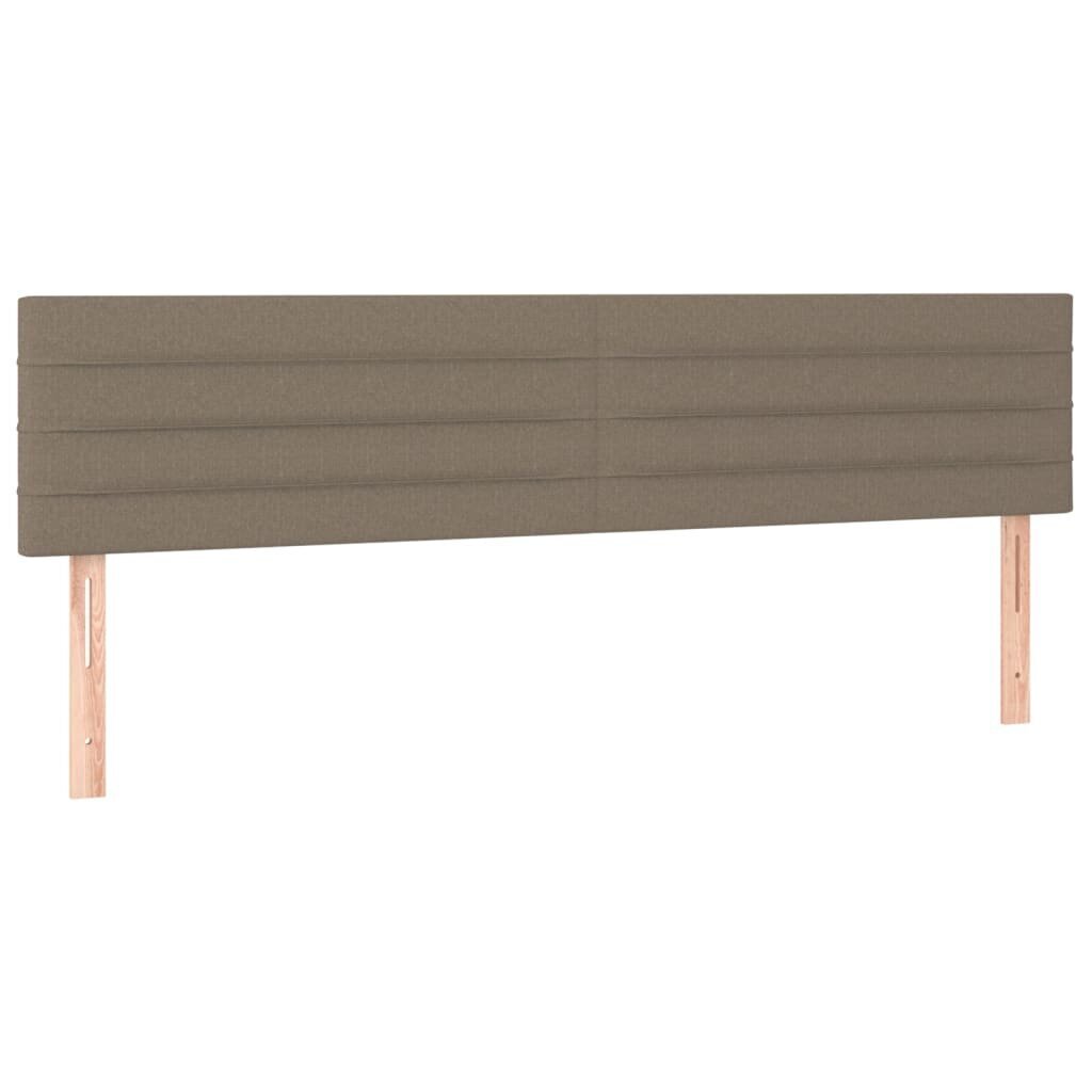 Sängynpäädyt, 2 kpl, taupe, 90x5x78/88cm, kangas hinta ja tiedot | Sängyt | hobbyhall.fi