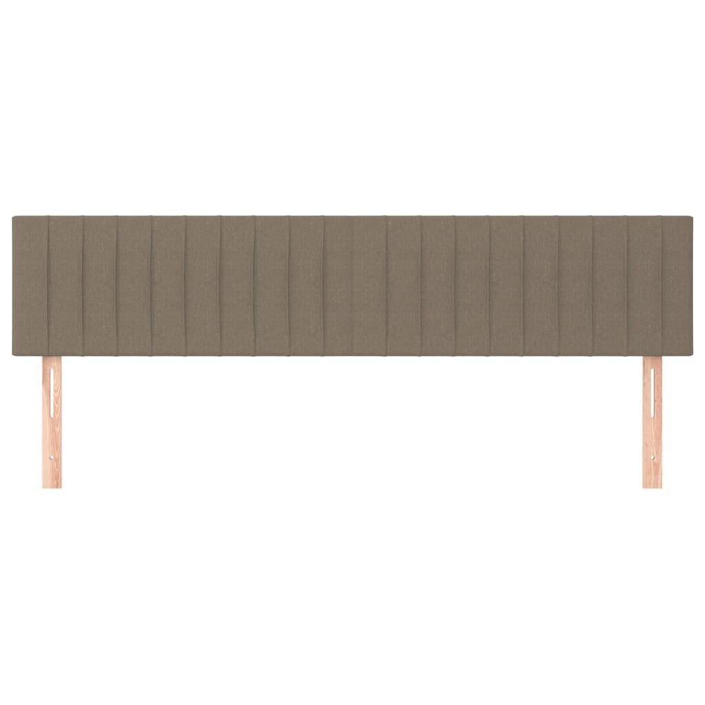 Sängynpäädyt, 2 kpl, taupe, 100x5x78/88cm, kangas hinta ja tiedot | Sängyt | hobbyhall.fi