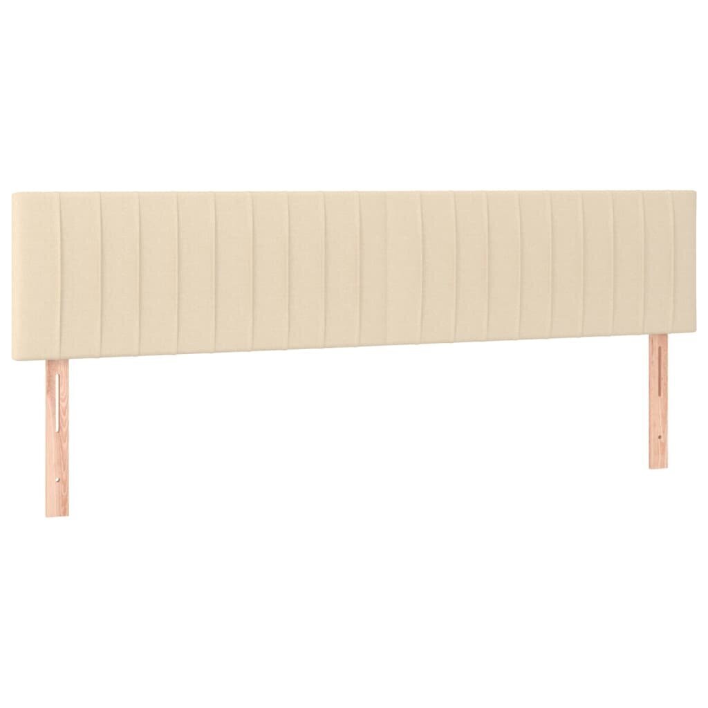 Pääty, 2 kpl, kerma, 100x5x78/88cm, kangas hinta ja tiedot | Sängyt | hobbyhall.fi