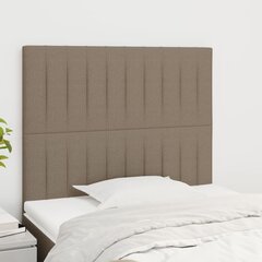 Sängynpäädyt, Kangas, 2 kpl, 90x5x78/88cm, taupe väri hinta ja tiedot | Sängyt | hobbyhall.fi