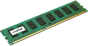 RAM Crucial 8GB 1600MHz PC14900 DDR3 CL11 UDIMM CT102464BD160B. hinta ja tiedot | Muisti (RAM) | hobbyhall.fi