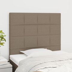 Sängynpäädyt, Kangas, 2 kpl, 100x5x78/88cm, taupe väri hinta ja tiedot | Sängyt | hobbyhall.fi