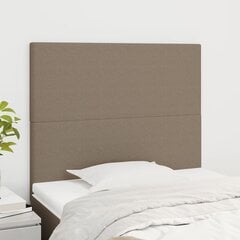 Sängynpäädyt, Kangas, 2 kpl, 90x5x78/88cm, taupe väri hinta ja tiedot | Sängyt | hobbyhall.fi