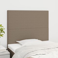 Sängynpäädyt, Kangas, 2 kpl, 100x5x78/88cm, taupe väri hinta ja tiedot | Sängyt | hobbyhall.fi