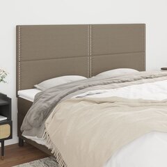 Sängynpäädyt, 4 kpl, taupe väri, 80x5x78/88cm, kangas hinta ja tiedot | Sängyt | hobbyhall.fi