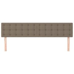 Sängynpäädyt, 2 kpl, taupe väri, 90x5x78/88cm, kangas hinta ja tiedot | Sängyt | hobbyhall.fi