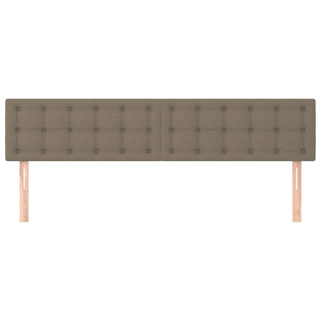 Sängynpäädyt, 2 kpl, taupe väri, 90x5x78/88cm, kangas hinta ja tiedot | Sängyt | hobbyhall.fi