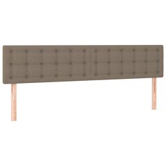 Sängynpäädyt, 2 kpl, taupe väri, 90x5x78/88cm, kangas hinta ja tiedot | Sängyt | hobbyhall.fi